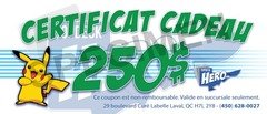 Certificat Cadeau - 250$